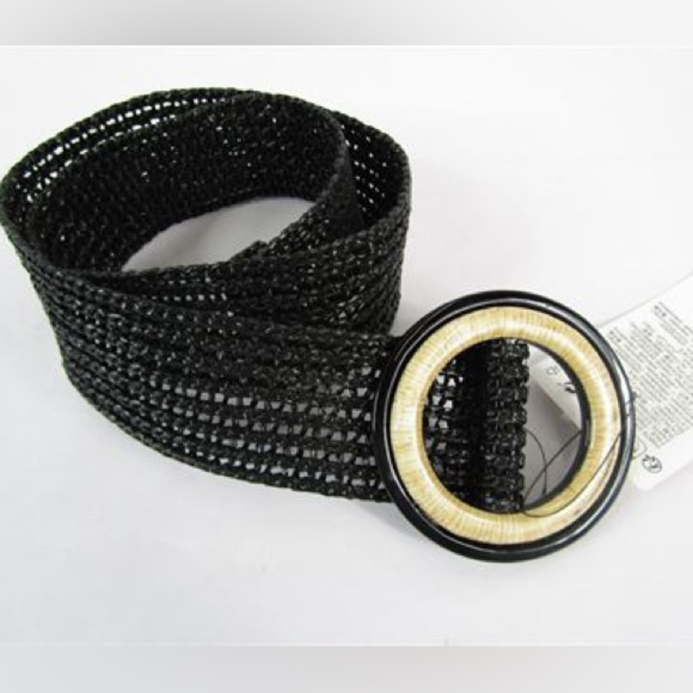 NWT Zara Knit Black Belt